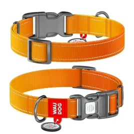 waudog-obroza-mono-z-qr-pomaranczowa-l-25mm-33-49cm