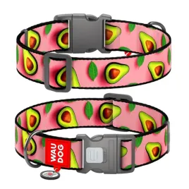 waudog-obroza-nylon-z-qr-awokado-roz-xxl-35mm-46-70cm