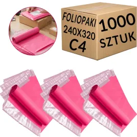 rozowe-foliopaki-kurierskie-c4-do-paczek-i-przesylek-240x320mm-1000-sztuk