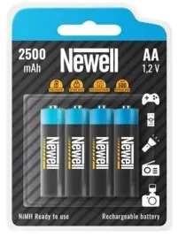 akumulator-newell-nimh-aa-2500-4-szt-blister-do-pentax-k-x-nikon-l820-l830