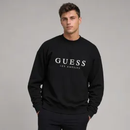 bluza-meska-guess-los-angeles-m-czarna-bez-kaptura-stylowa