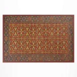 dywan-winylowy-z-nadrukiem-czerwony-niebieski-i-zolty-wzor-retro-150x255-cm