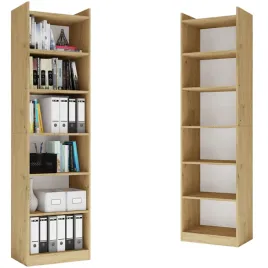 regal-50-cm-7-polek-na-ksiazki-segregatory-biuro-salon-pokoj-dab-artisan