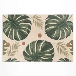 dywan-winylowy-zewnetrzny-boho-liscie-monstery-materialowe-tlo-120x180-cm