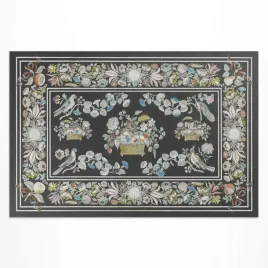 dekoracyjny-balonowy-dywan-winylowy-blady-antyczny-kwiat-i-ptaki-100x150-cm