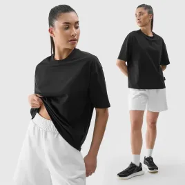 koszulka-damska-4f-t-shirt-oversize-basic-sportowy-bawelniany-czarny-xl