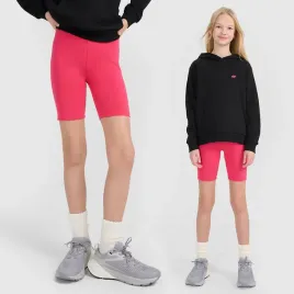 legginsy-dziewczece-4f-kolarki-bawelniane-spodenki-sportowe-rozowe-128