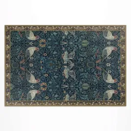 dywan-winylowy-do-ogrodu-wodoodporny-ptak-na-polu-william-morris-80x120-cm