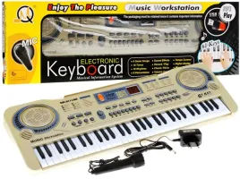 dla-dzieci-bezowy-keyboard-mikrofon
