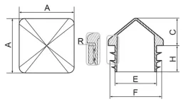 zaslepka-profila-koperta-100x100-mm-szara-5szt