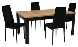 stol-z-krzeslami-stol-c-14-90x160-200-cm-4x-krzeslo-ik-07-czarne-welurowe