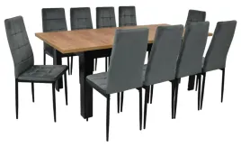 stol-z-krzeslami-10x-krzeslo-ik-07-szare-welurowe-stol-c-14-90x160-200-cm