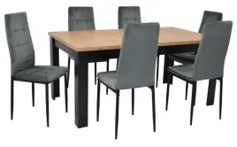 stol-z-krzeslami-6x-krzeslo-ik-07-szare-welurowe-stol-c-14-90x160-200cm