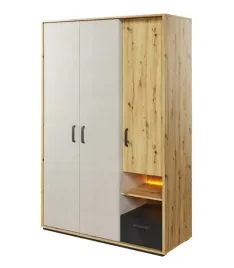 szafa-trzydrzwiowa-130-x-195-x-52cm-z-drazkiem-pojemna-kolekcja-qubic-qb-02