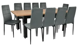 stol-z-krzeslami-10x-krzeslo-ik-07-szare-welurowe-stol-c-14-90x160-200cm