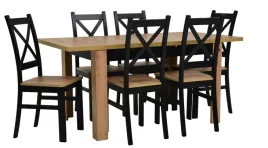 industrialny-stol-z-krzeslami-x6-czern-drewno