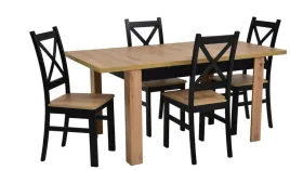 stol-z-krzeslami-x4-stylowe-wnetrze-czern-drewno
