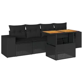 5-cz-zestaw-wypoczynkowy-do-ogrodu-poduszki-czarny-rattan-pe