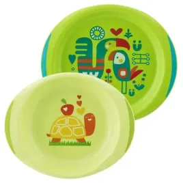chicco-zestaw-2-talerzy-zielony-12-160021-160022