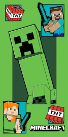 recznik-dzieciecy-minecraft-zielony-1598-70x140-jerry-fabrics
