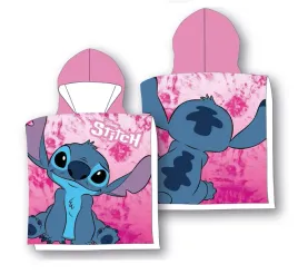 poncho-recznik-z-kapturem-lilo-i-stitch-rozowy-0621-50x100-faro