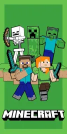 recznik-dzieciecy-minecraft-zielony-2243-70x140-jerry-fabrics