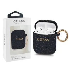 etui-guess-guaccsilglbk-airpods-1-2-cover-czarny-black-silicone-glitter