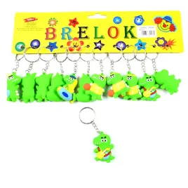 aligator-krokodyl-zielony-brelok-do-kluczy-gumowa-zawieszka-zestaw-12szt