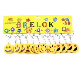 buzki-emoji-emotki-zolty-brelok-do-kluczy-prezent-dla-dzieci-12szt