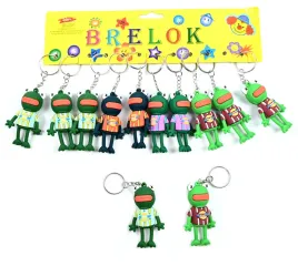 gumowy-brelok-do-kluczy-zielona-zaba-zawieszka-do-plecaka-zestaw-12szt