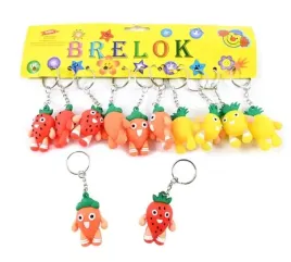 owoce-swiezaki-brelok-do-kluczy-gumowa-zawieszka-zestaw-12szt