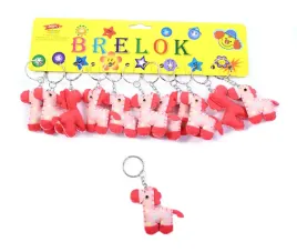 rozowy-konik-miekki-brelok-do-kluczy-12szt