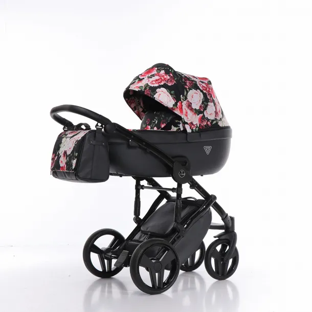 wozek-2w1-junama-madena-kwiaty-stelaz-aluminiowy