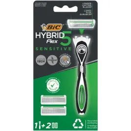 bic-maszynka-do-golenia-hybrid-flex-5-sensitive-raczka-2-wklady