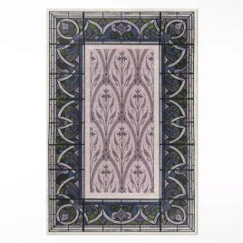 dekoracyjny-winylowy-dywan-do-salonu-gotyckie-fioletowe-witraze-80x120-cm