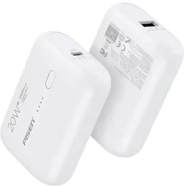 powerbank-mini-slim-10000-mah-20w-usb-c-pd-qc-bialy-do-iphone-apple-kabel
