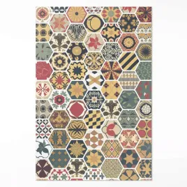 dywan-loftowy-winylowy-wzorzysta-vintage-mozaika-heksagony-xxl-150x225-cm