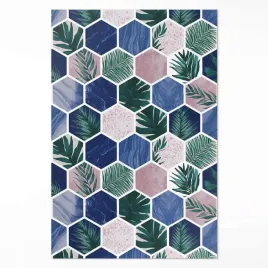 winylowy-dywan-plytki-heksagonow-motyw-roslinny-i-kamienny-xxl-150x225-cm