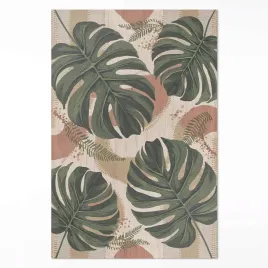 winylowy-dywan-kompozycja-lisci-monstery-i-paproci-vintage-xxl-150x225-cm