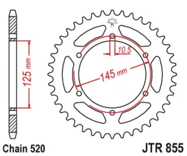 zebatka-tylna-jt-jtr855-45zbk-yamaha-xtz-750-89-98-stalowa-wytrzymala