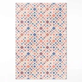 dywan-pcv-do-domu-pastelowe-gwiazdy-i-strzalki-wzor-vintage-xxl-150x225-cm