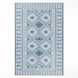 dywan-winylowy-pod-biurko-niebieskie-romby-imitacja-tkaniny-xxl-150x225-cm