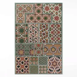 dywan-z-nadrukiem-winylowy-styl-sredniowiecze-albert-racinet-xxl-150x225-cm