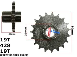 zebatka-przod-428-19z-z-tuleja-do-atv-150-diablo-maly-walek-hb-nowa
