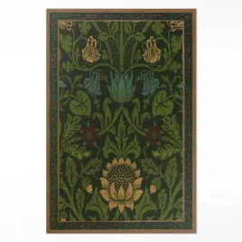 dekoracyjny-dywan-winyl-loftowy-kwiatowe-motywy-william-morris-100x150-cm