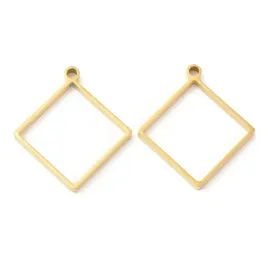 bez435-zawieszka-ramka-do-zywicy-romb-29x32mm-stal-nierdzewna-zlota