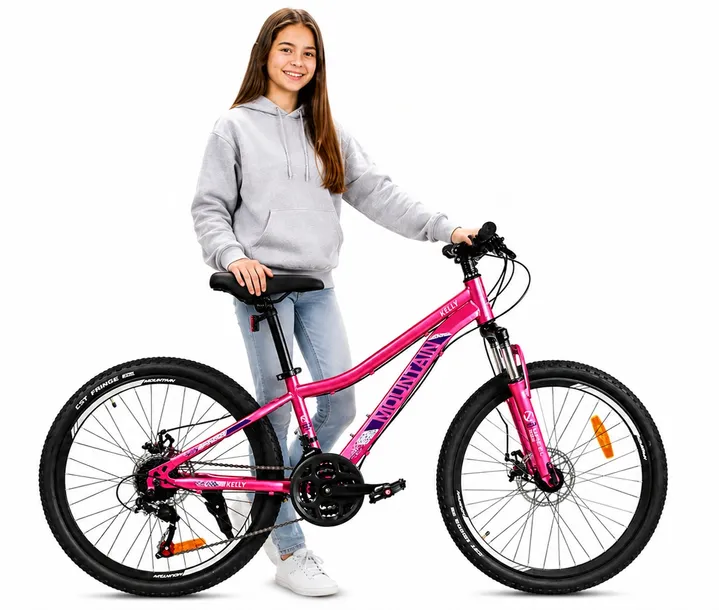 ROWER GÓRSKI MTB 24 CALI AMORTYZACJA HAMULCE TARCZOWE 130-145cm