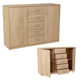 komoda-szafka-otwierana-2-drzwi-5-szuflad-110x85cm-k019-dab-sonoma-pojemna