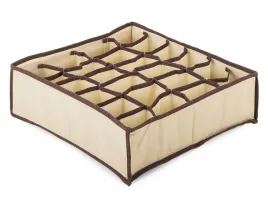 organizer-bielizna-skarpety-szuflady-bezowa-24-przegrody