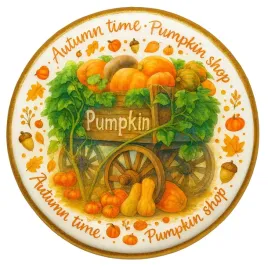 ciastko-lukrowane-green-pumpkin-roz-l-kolo-jesien-recznie-robione